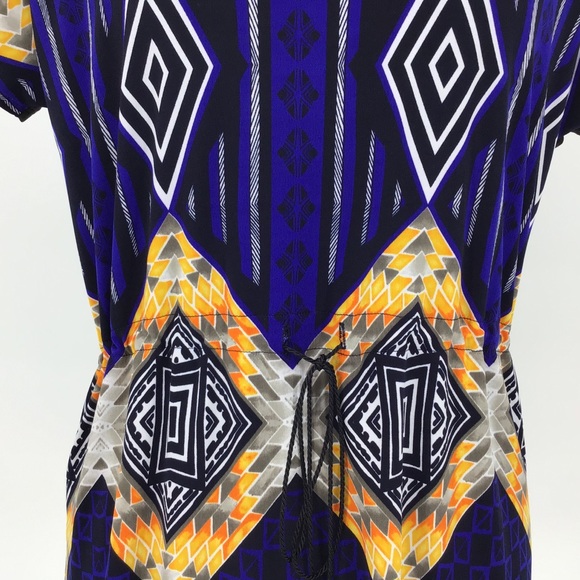 M.I.K.O. Geometric Patterned Top with Rope Belt XS - Picture 3 of 16